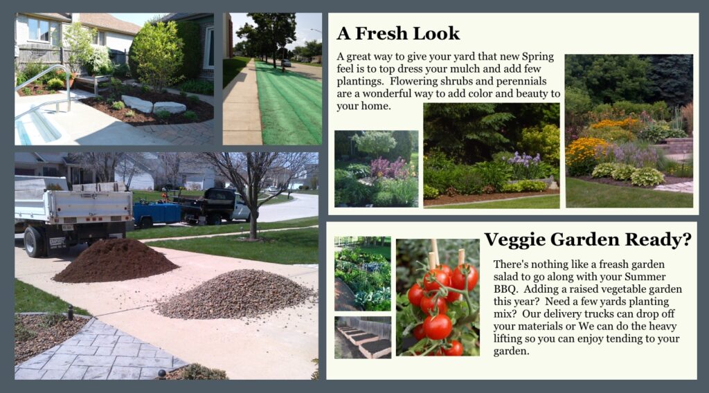 Freshen up your yard for Spring Mulching, Veggies, Flowers