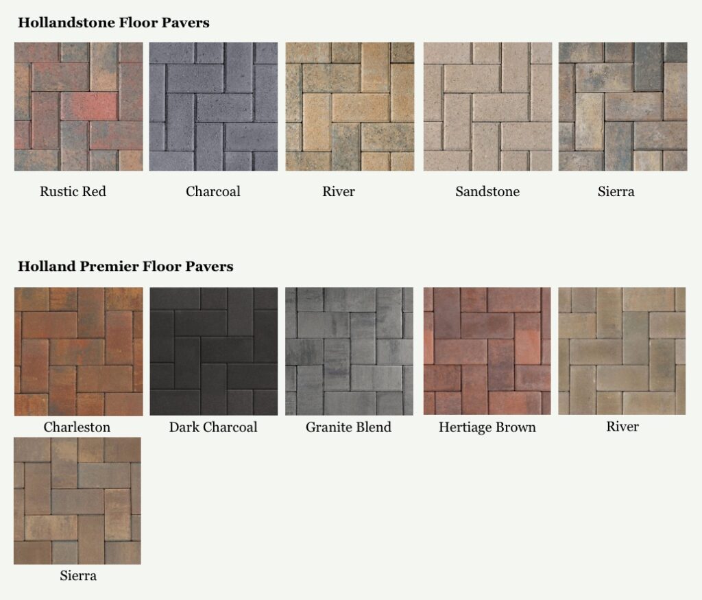 Unilock Hollandstone and Premier color choices